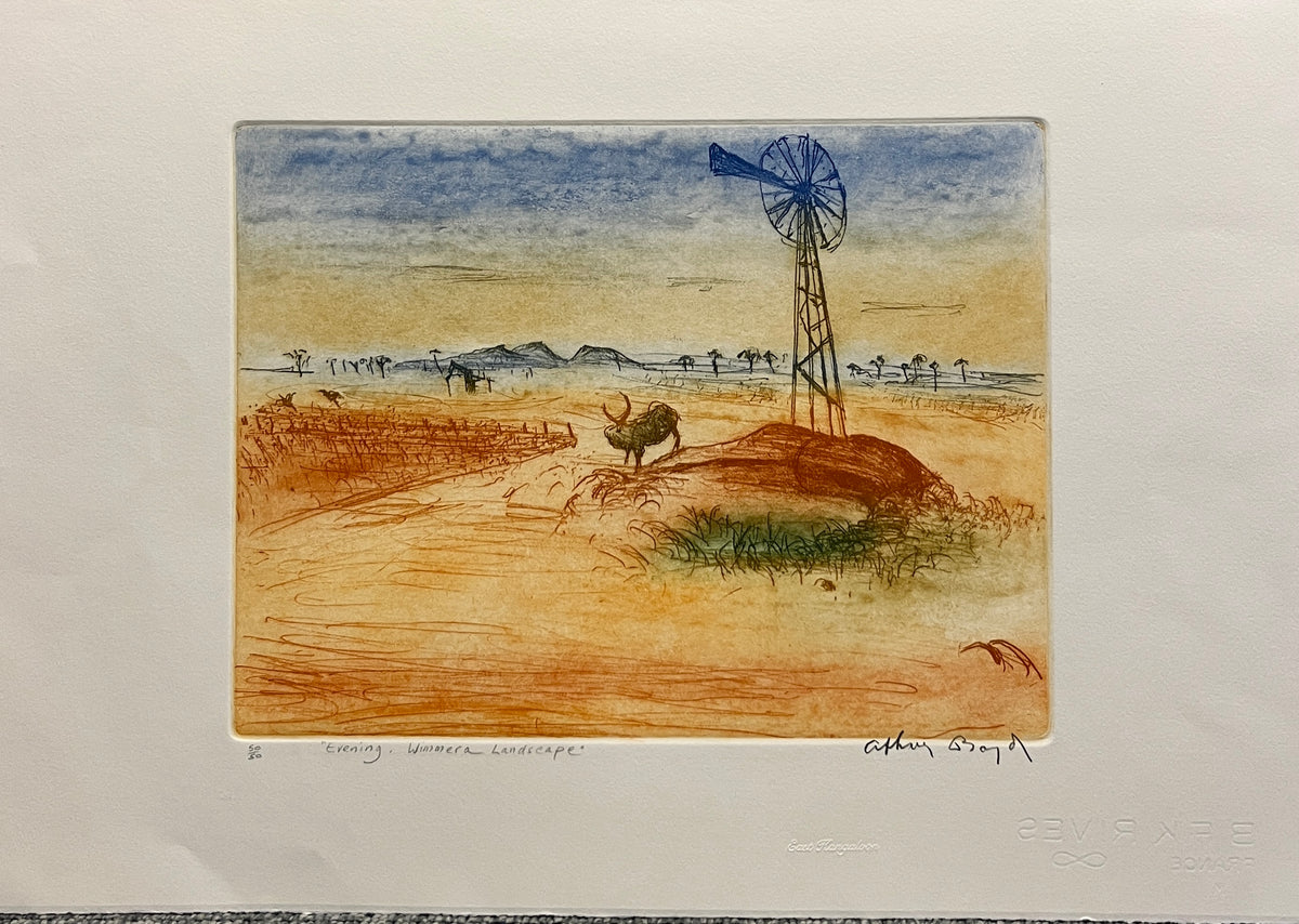 Arthur Boyd - Evening Wimmera Landscape 50/50