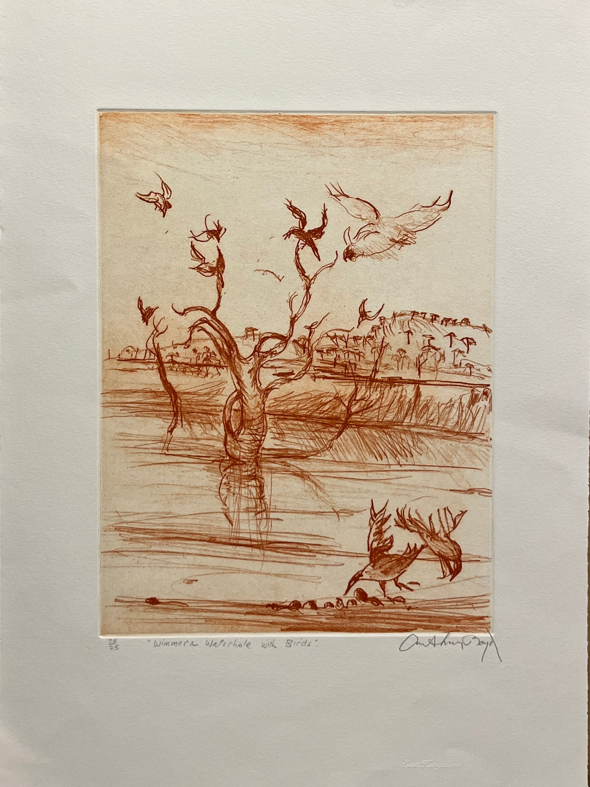 Arthur Boyd - Wimmera Waterhole with Birds 25/25
