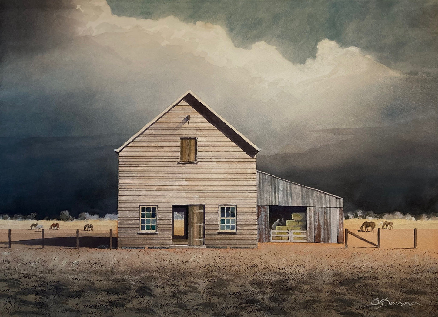 Bruce Buchanan - Horse Stables, Central Tasmania