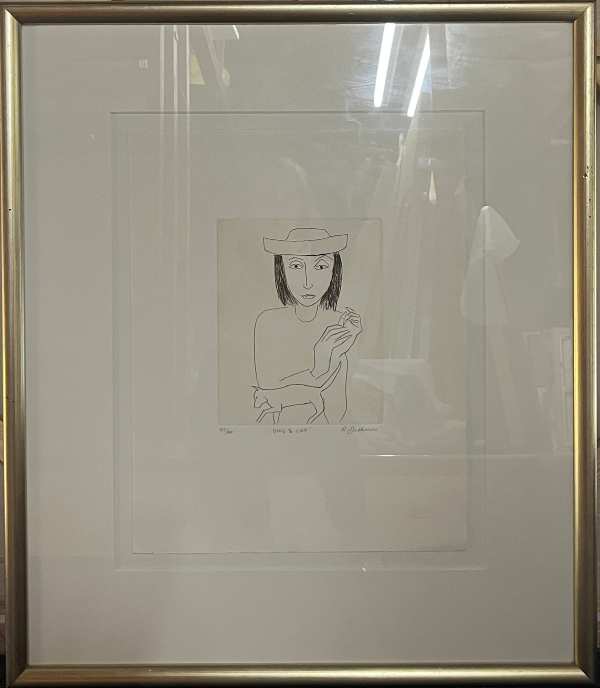 Robert Dickerson - Girl and Cat