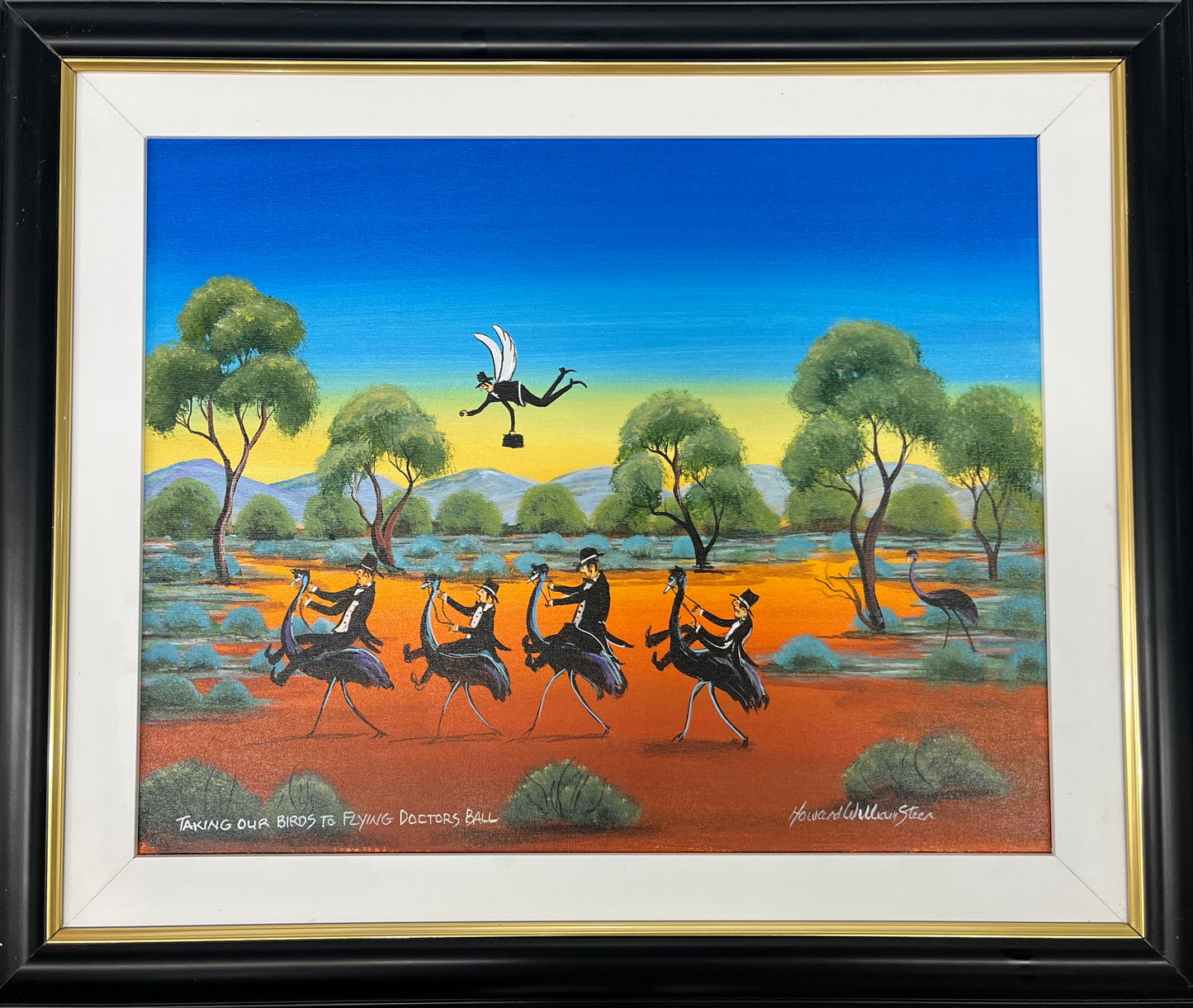 Howard William Steer - Taking our Birds to Flying Doctor Ball