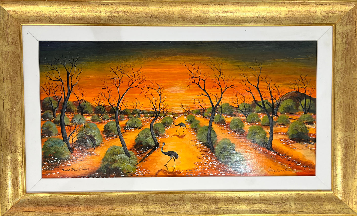 Howard William Steer - Mulga Tree Sunset