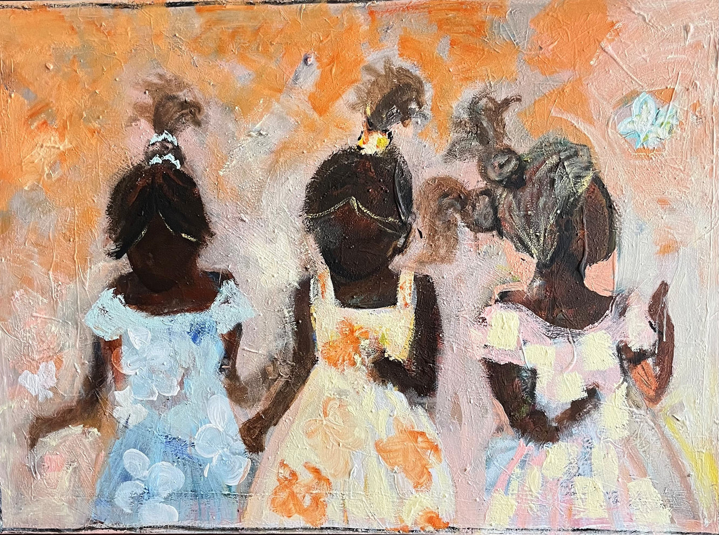John Maitland - Three Girls and Butterflies