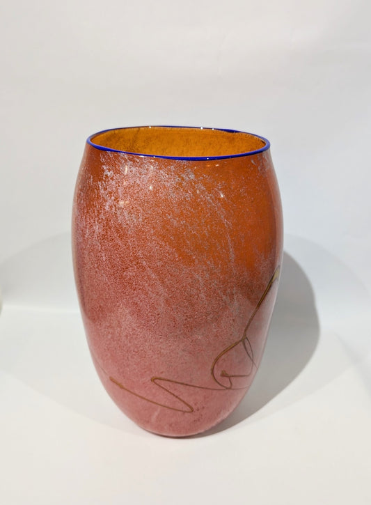 Keith Rowe - BUSHFIRE (Large flat vase)