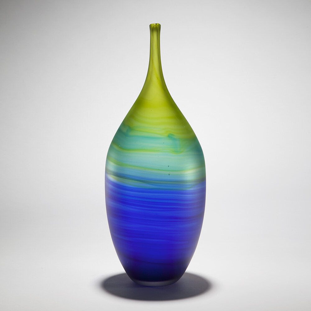 Gordon Studio Glassblowers - Blue Lagoon Bottle Tall