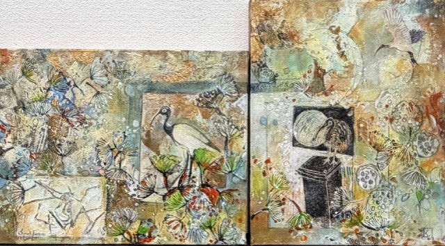 Sarah Larsen - Revered to Reviled (diptych)
