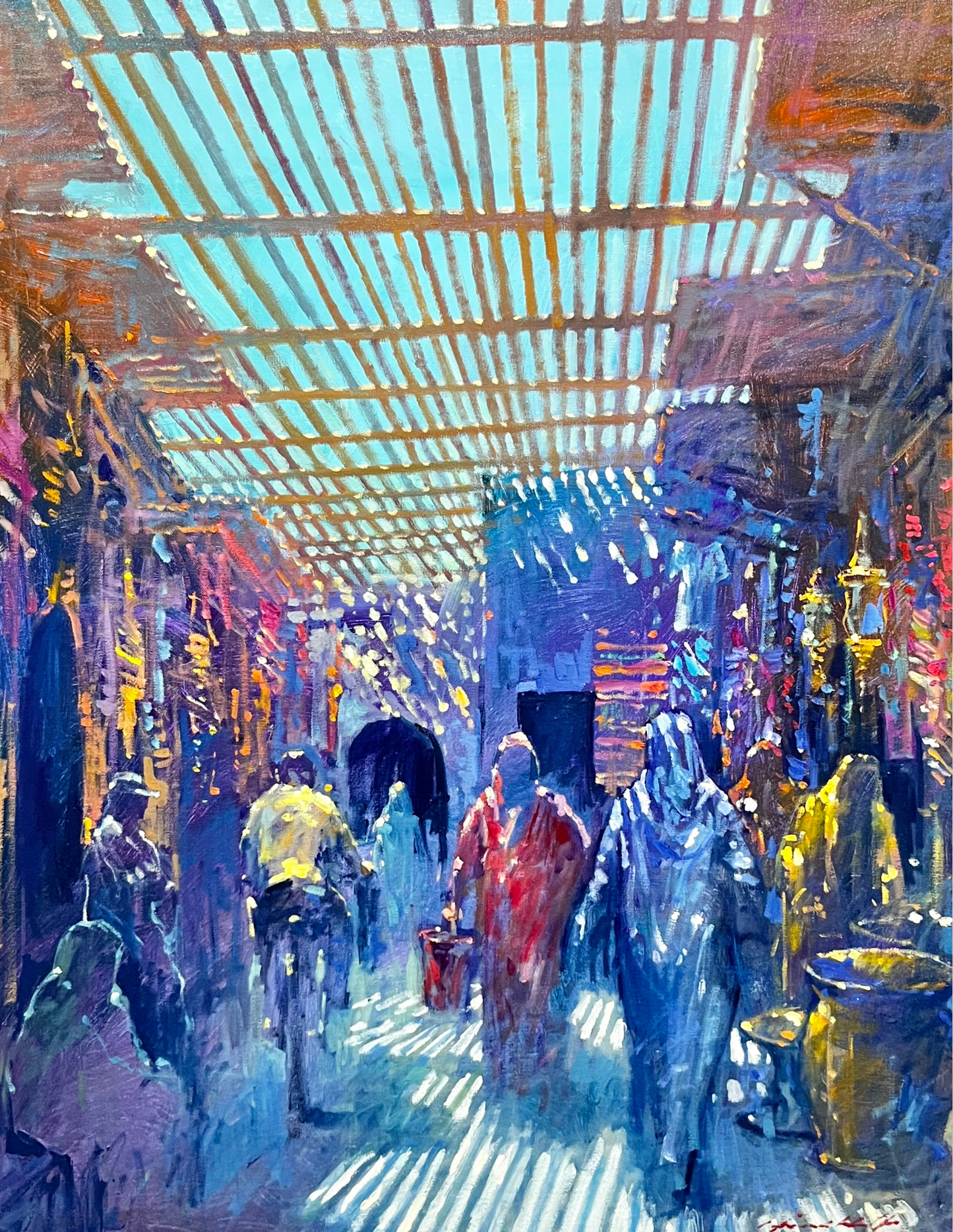 David Hinchliffe - Dappled Light, Marrakech Medina