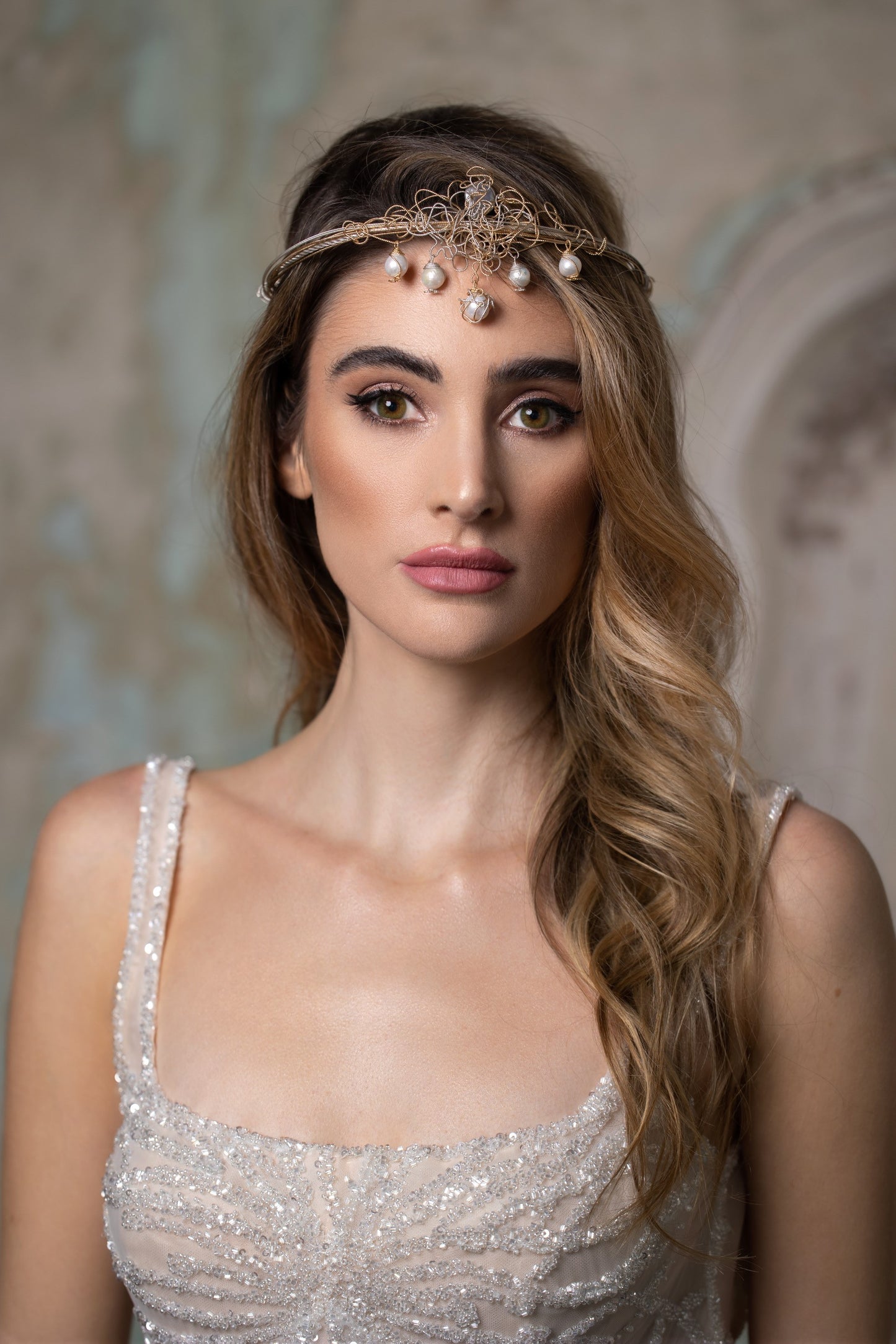 Zohar - Bridal Waterfall Crown