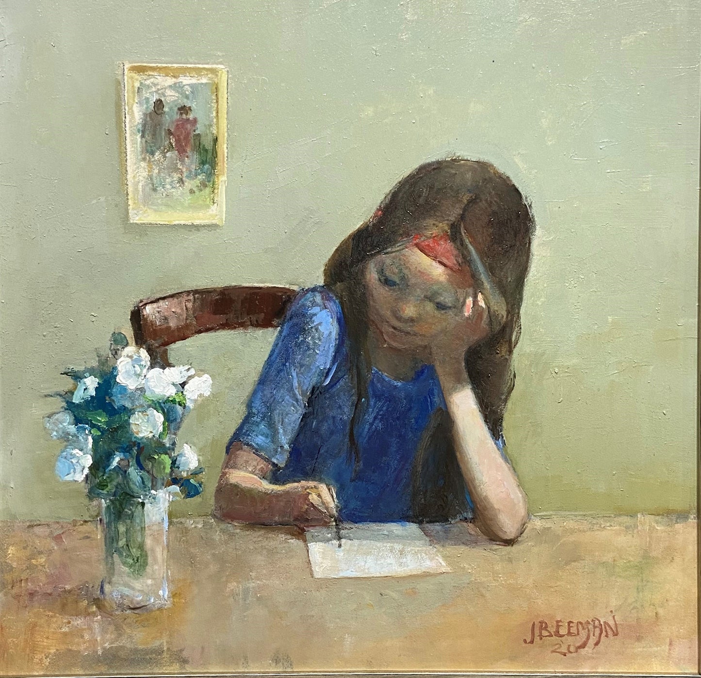 John Beeman - Girl Drawing