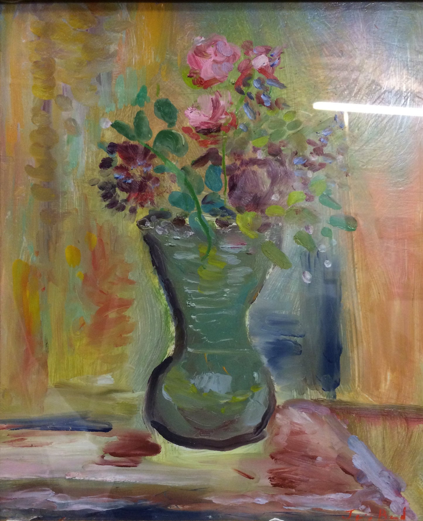 Jamie Boyd - Flowers in Green Vase