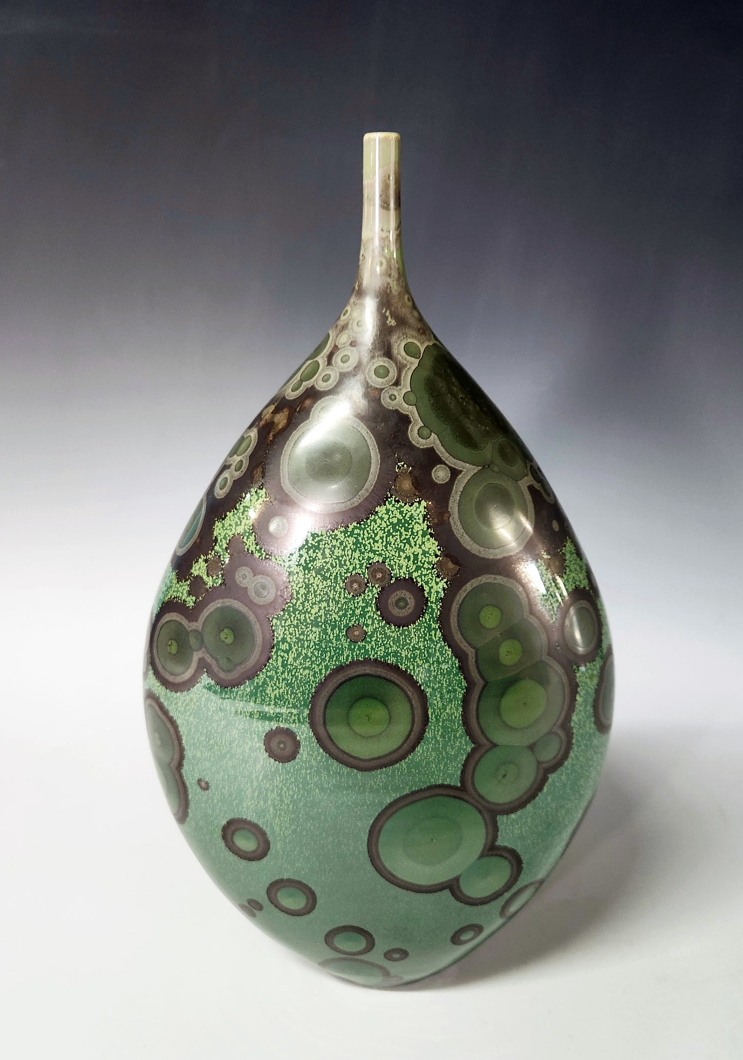 Bill Powell - Moss Green Crystal Bottle