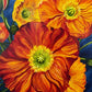 Orange poppies