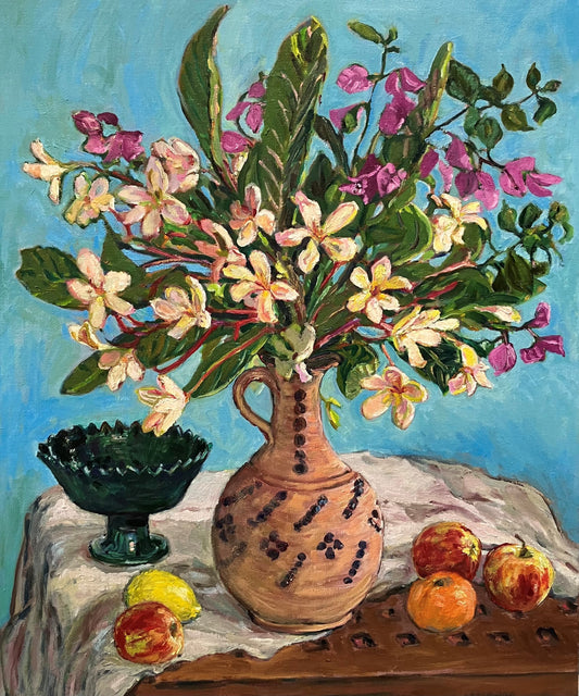 Elizabeth Gair Palmer - Frangipani in Moroccan Pot