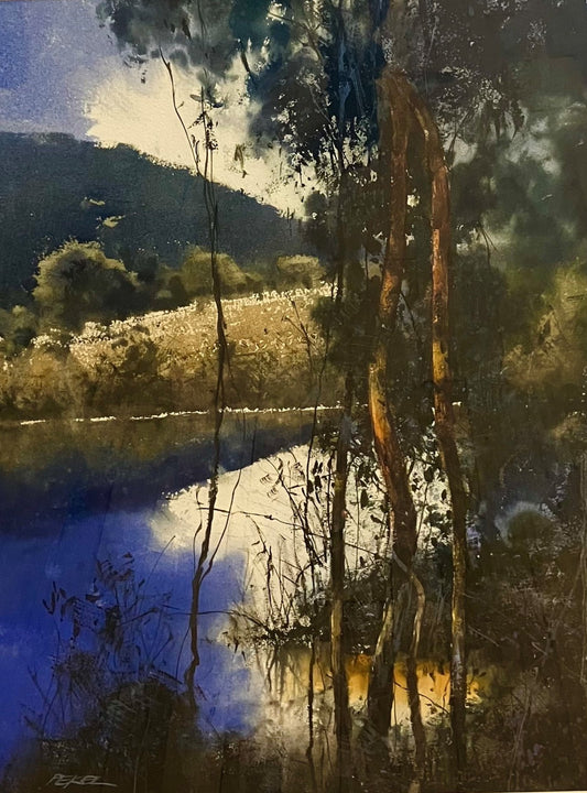 Herman Pekel - Last Light on the Water