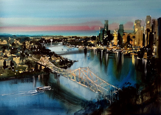 Amanda Hyatt - Evening on the Brisbane River