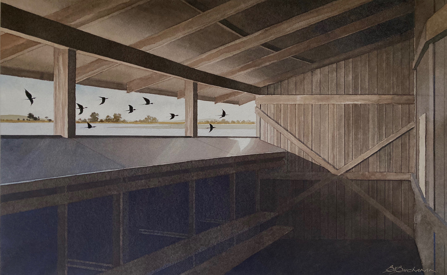 Bruce Buchanan - Bird Hide on the Lake