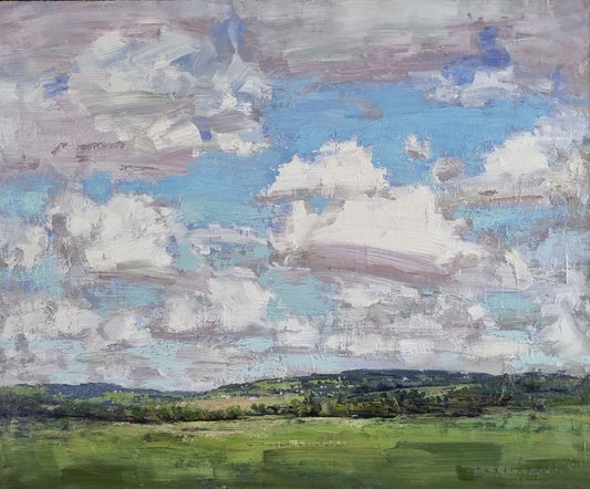 Minhan Cho - Cloudy Sky Over The Rolling Hills, Harefield