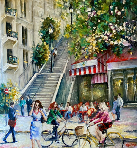 Christine Reilly - Stairs to Sacre Coeur, Paris