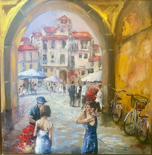 Christine Reilly - Tourists, Lucca, Italy