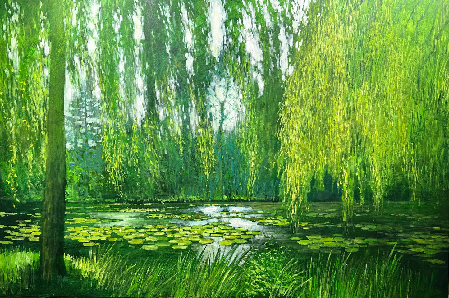 David Hinchliffe - Filtered Light, Monet's Pond, Giverny