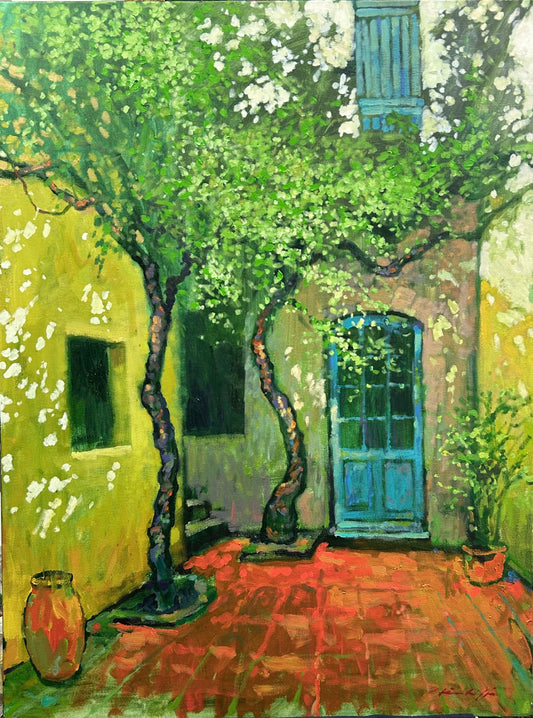 David Hinchliffe - The Courtyard, Provence