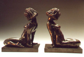 David Mackay Harrison - Sitting Girl Bookends (2/100)