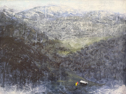 Elizabeth Corfe - Snowy Country Hut