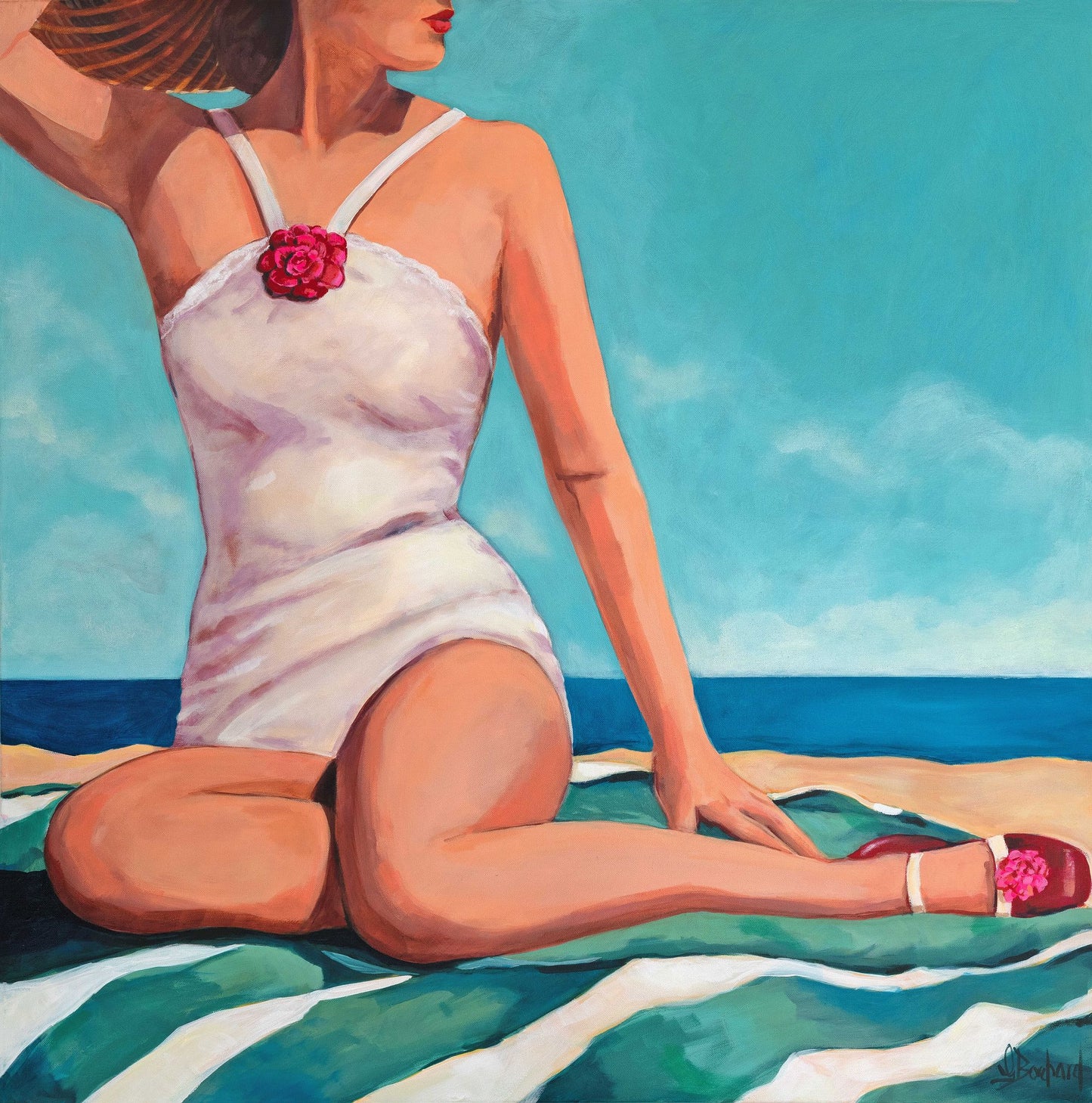 Glenda Borchard - Phoebe at the Beach