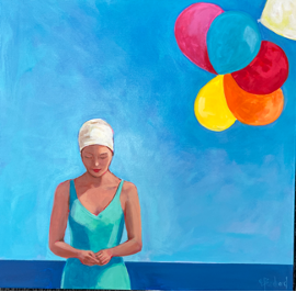 Glenda Borchard - Girl with Balloons