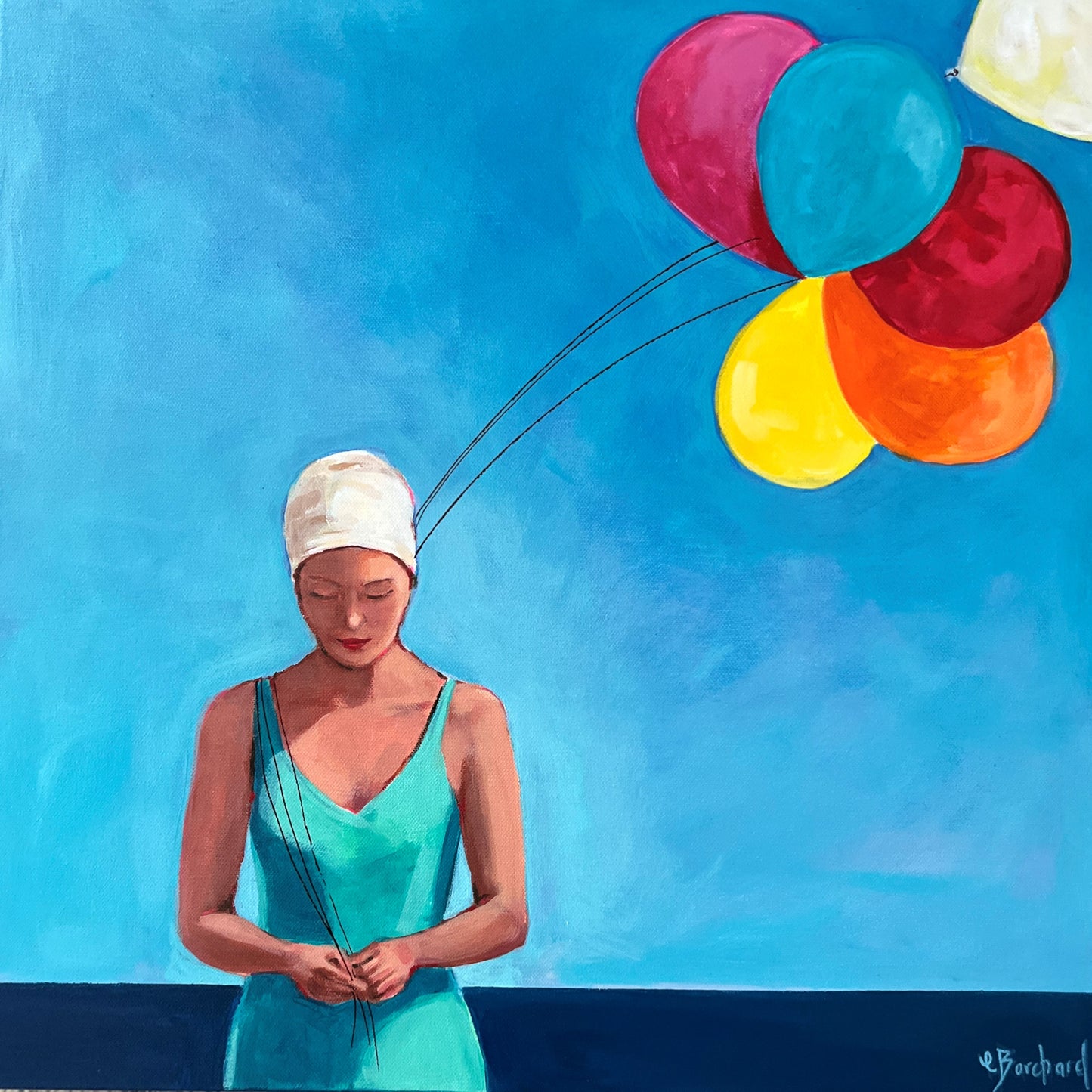 Glenda Borchard - Girl with Balloons