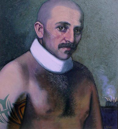 Kieran Hall - Man in Neck Brace