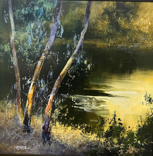Herman Pekel - Last Light, Brisbane River