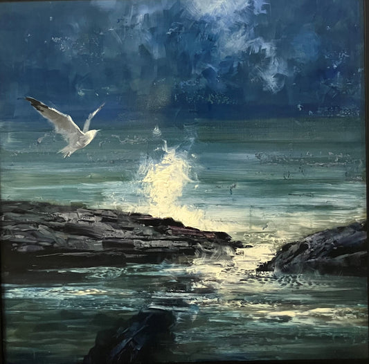 Herman Pekel - Sea Gull and Surf