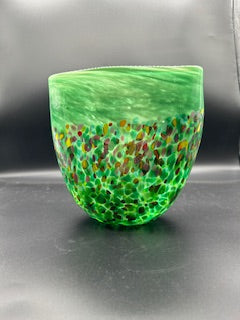 Gordon Studio Glassblowers - Stellas Garden Vase - Emerald