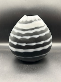 Gordon Studio Glassblowers - Black and White Pocket Vase