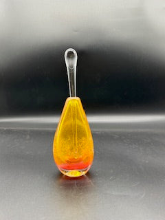 Gordon Studio Glassblowers - Teardrop Bottle - Gold/Red (Copy)