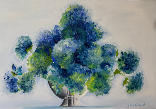 Julie Whitehead - Blue Hydrangeas