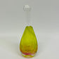 Gordon Studio Glassblowers - Teardrop Bottle - Yellow / Pink