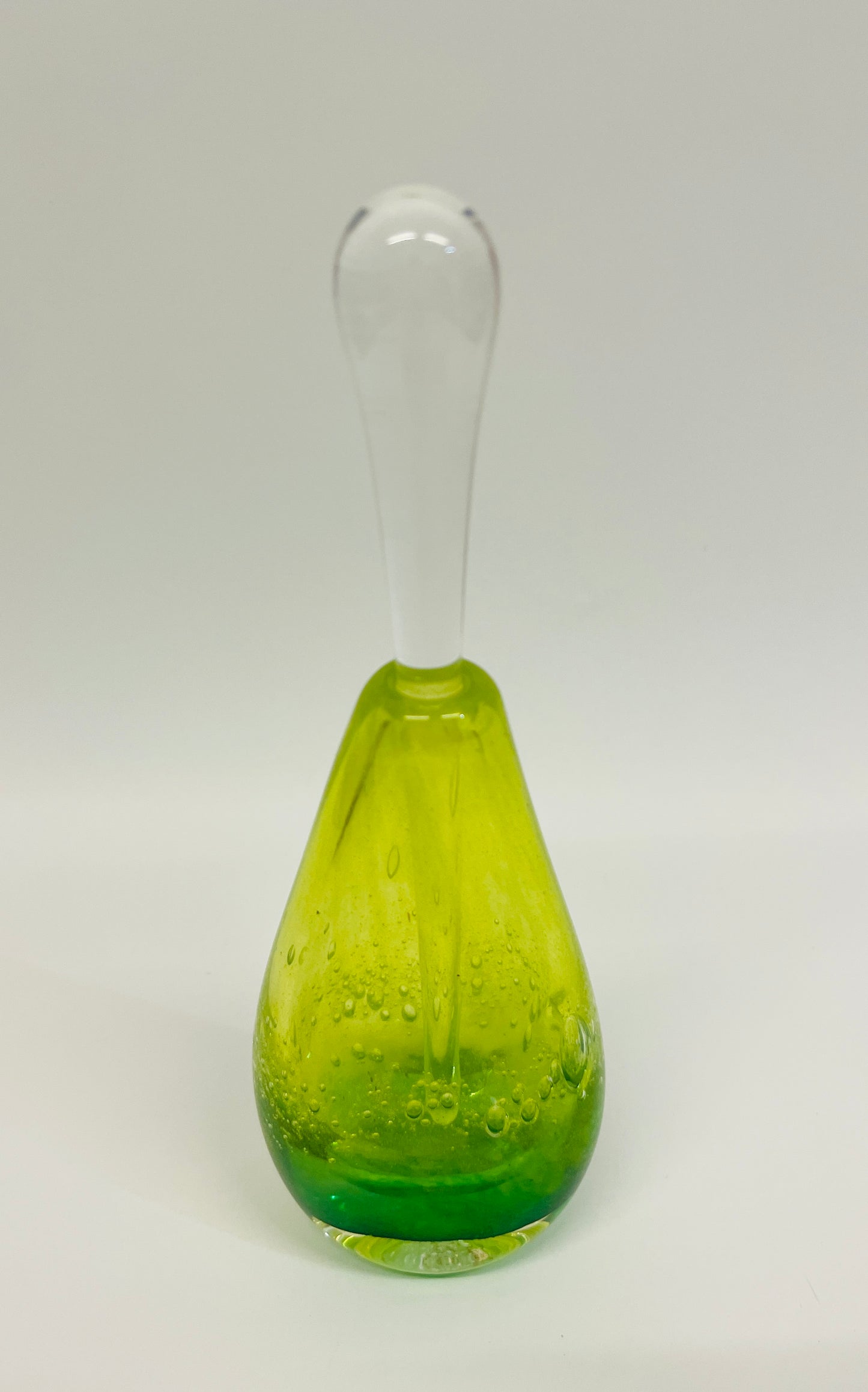 Gordon Studio Glassblowers - Teardrop Bottle - Green / Lime