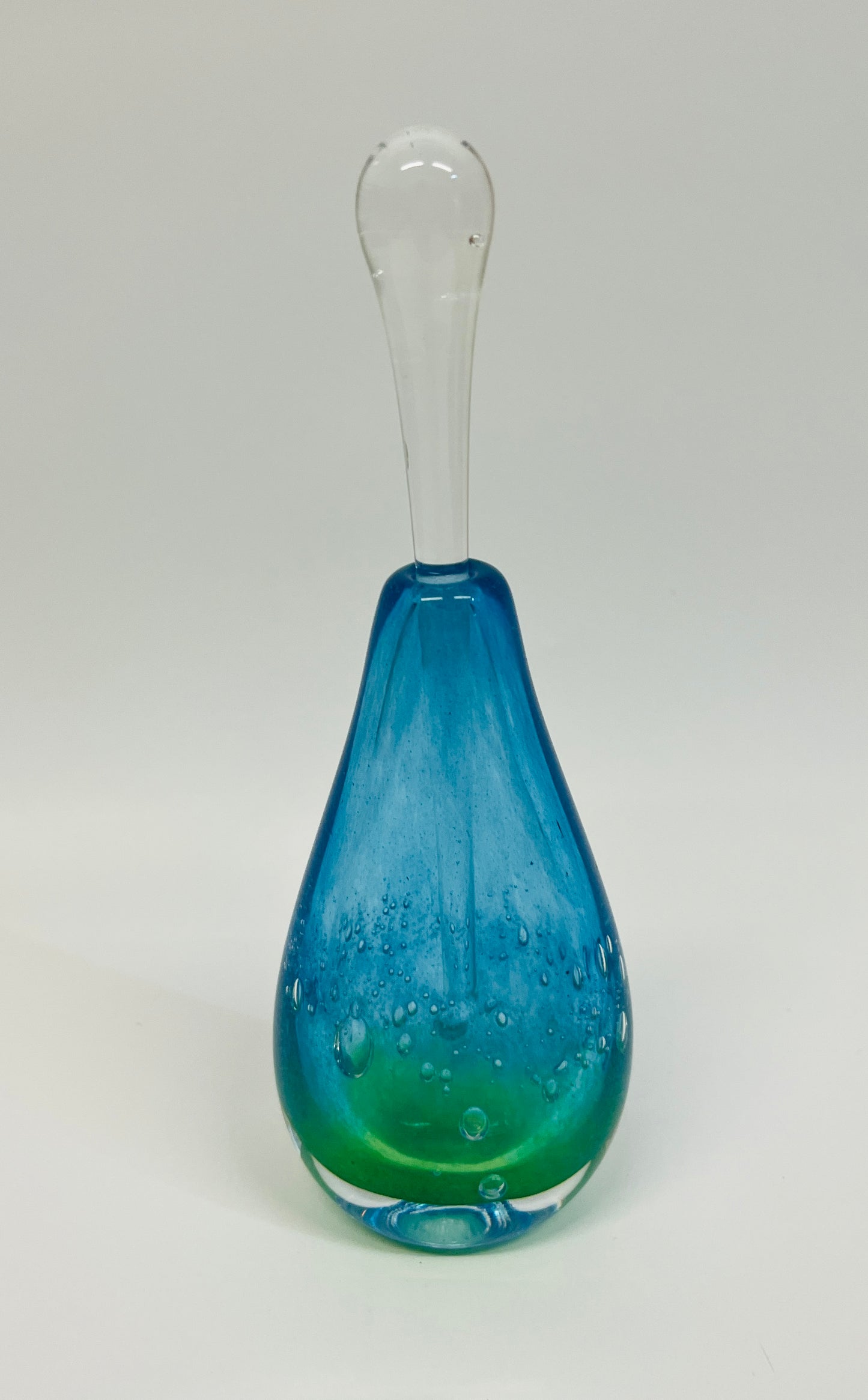 Gordon Studio Glassblowers - Teardrop Bottle - Blue / Green