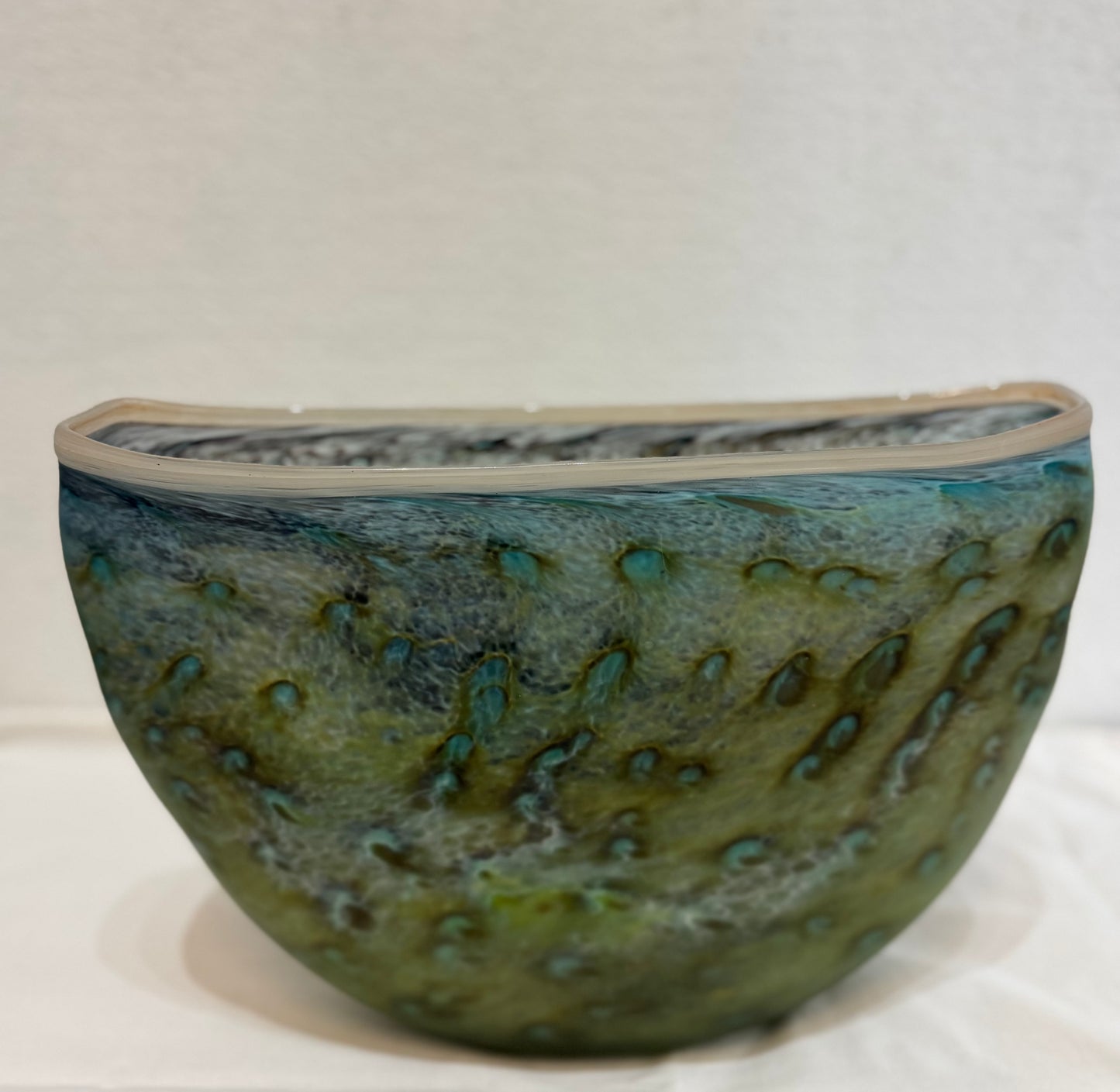 Gordon Studio Glassblowers - Eucalyptus Large Flat Vase