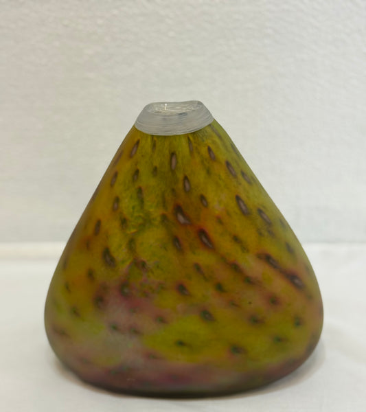 Gordon Studio Glassblowers - Eucalyptus Flat Pear Shape Vase