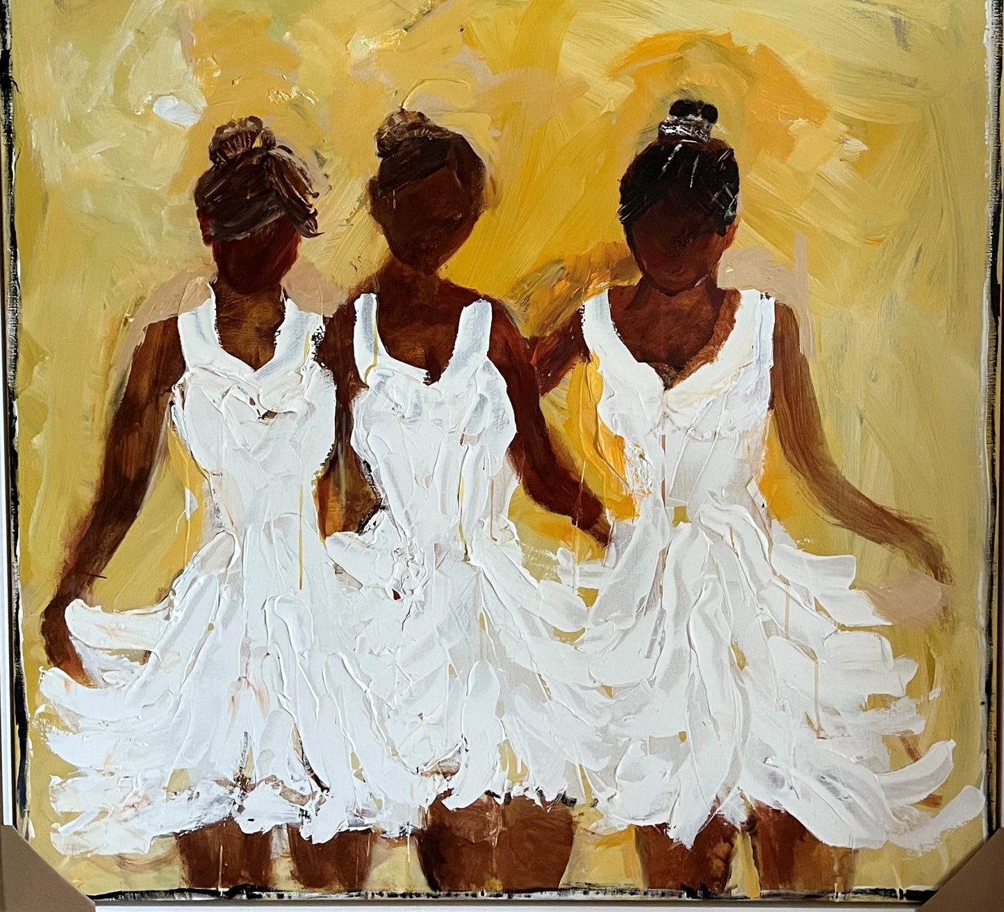 John Maitland - Ballerinas on Yellow