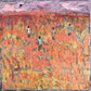 Abstract painting with people in a landscape