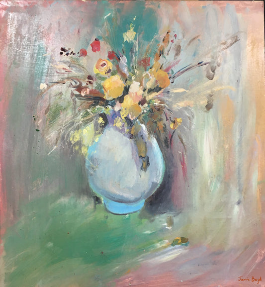 Jamie Boyd - A Blue Vase with Flowers