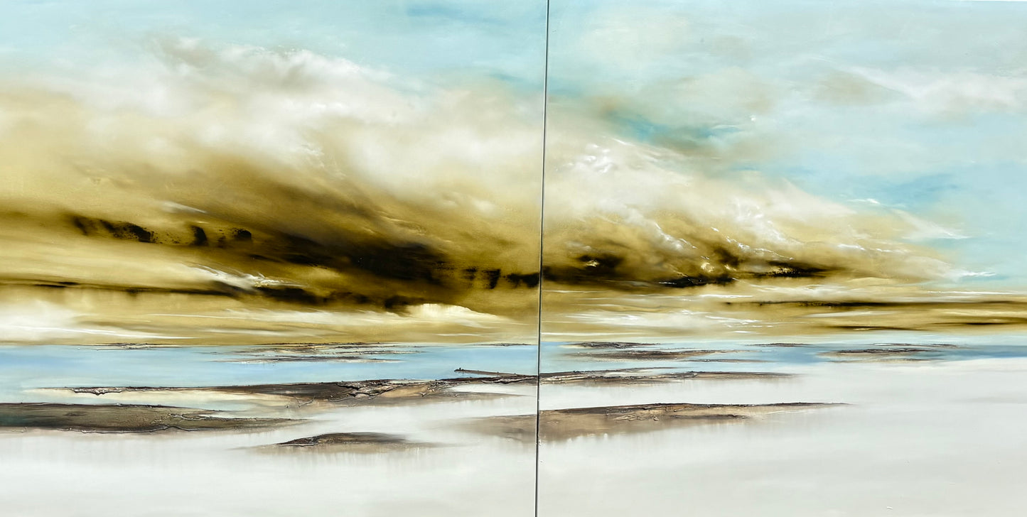 Katherine Wood - Where Nothing Happens (diptych)