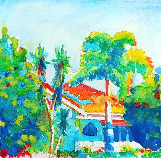 Leanne Carkeet - Study for Just up the Road, Enoggera Tce