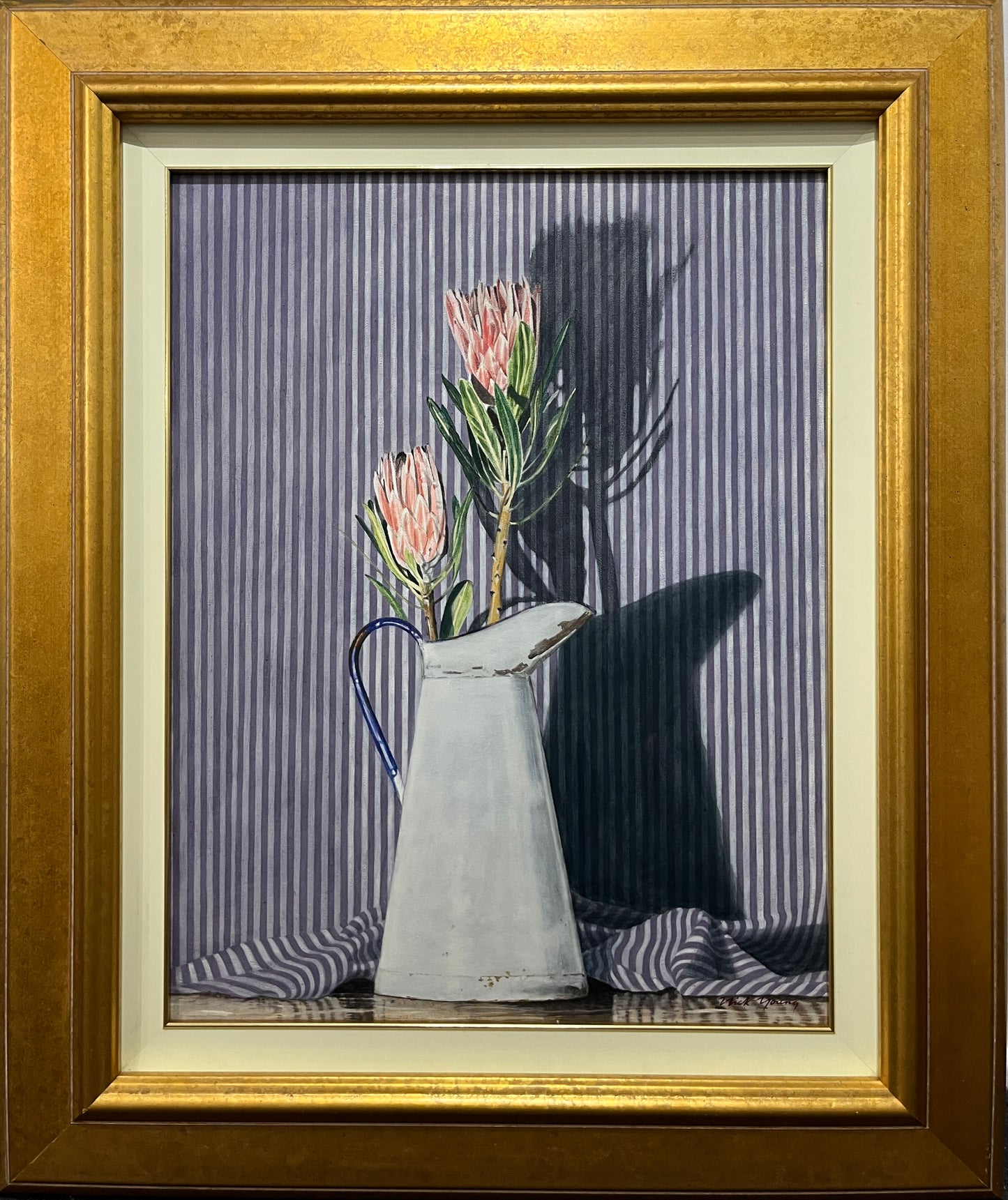 Nick Young - Proteas and White Tin Jug