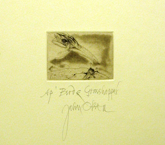 John Olsen - Bird & Grasshopper AP