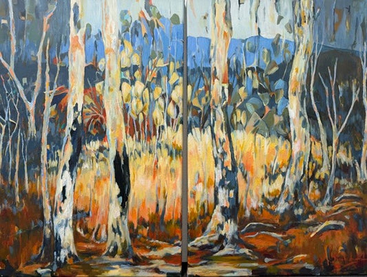 Sarah Larsen - Passage of Time - Dawn<Day<Dusk (diptych)